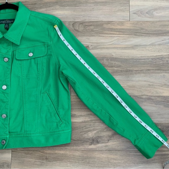 Ralph Lauren Green cropped Jean jacket - Picture 3 of 6